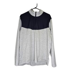 Puma Men’s Large Quarter Zip Golf Performance Breathable Jacket Grey Blue